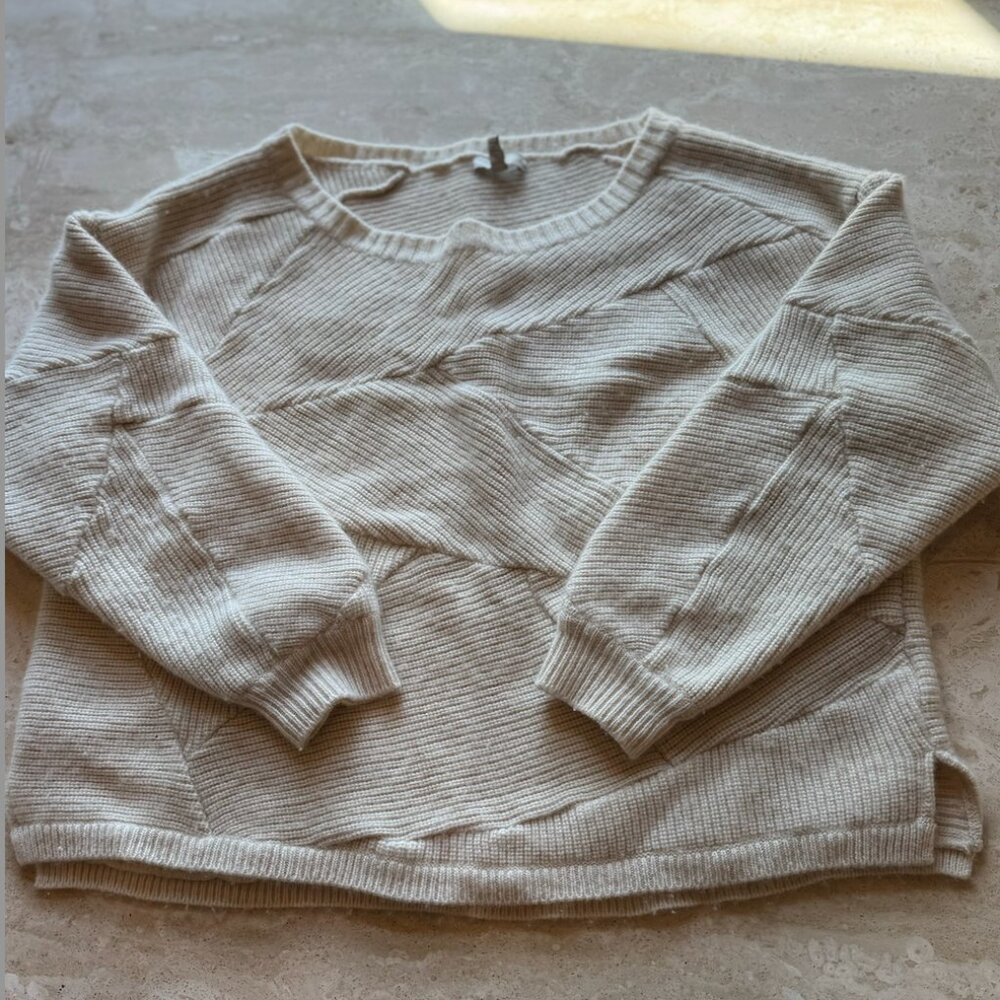 Joie Wool/Cashmere Linear Sweater